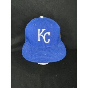 New Era 59fifty Kansas City Royals 2014 World Series Patch MLB Hat - Size 7 1/8